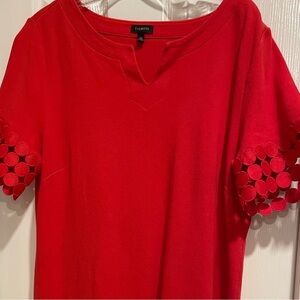 Talbots knit dress detail on sleeves